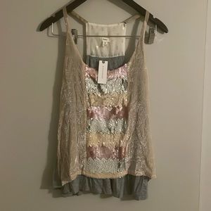Anthropologie tank never worn, NWT